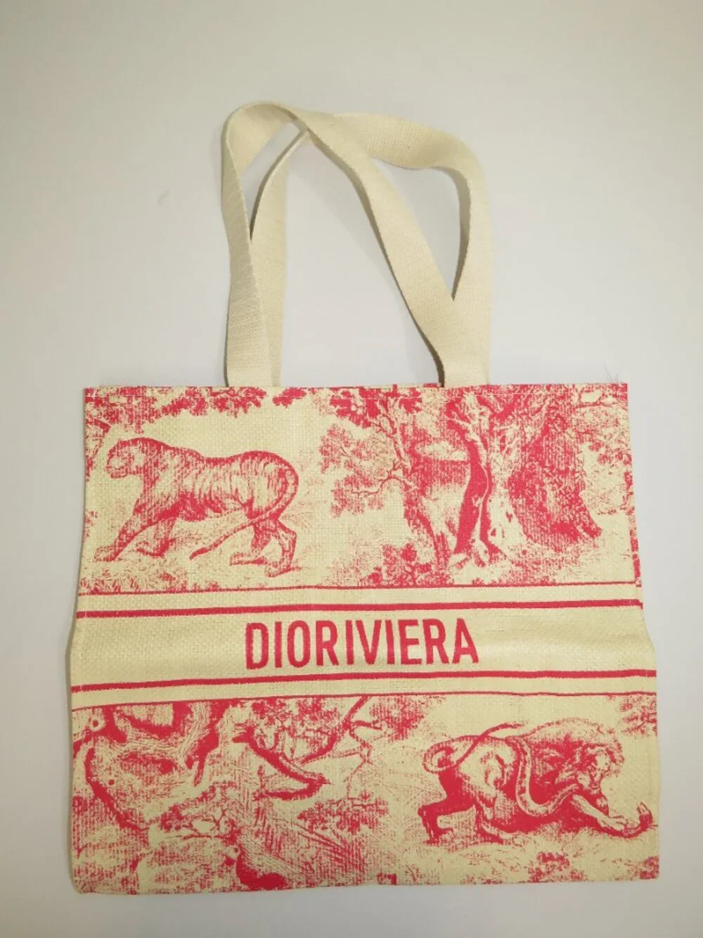 Dior Beauty VIP Dioriviera Toile de Jouy Tote in Red - Picture 2 of 2